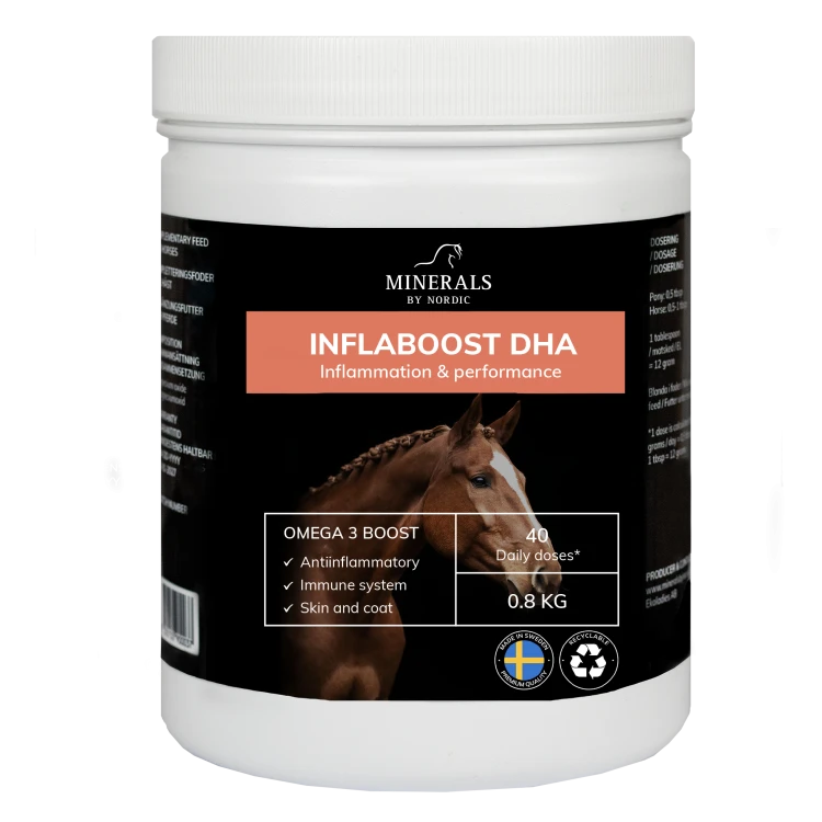Inflaboost DHA dla koni 800 g Minerals by Nordic – opakowanie