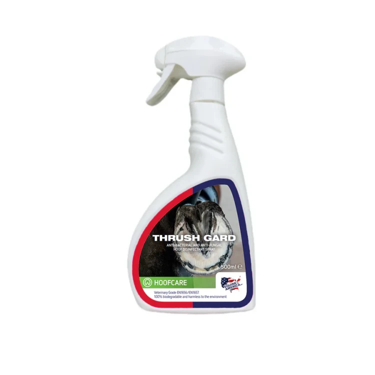 Thrush Gard Equine America – spray do pielęgnacji i ochrony kopyt koni przeciw gniciu strzałki 500 ml