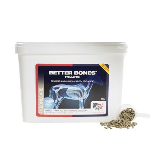 Better Bones Pellets 10 kg – suplement mineralny dla koni w formie pelletu wspierający rozwój mocnych kości