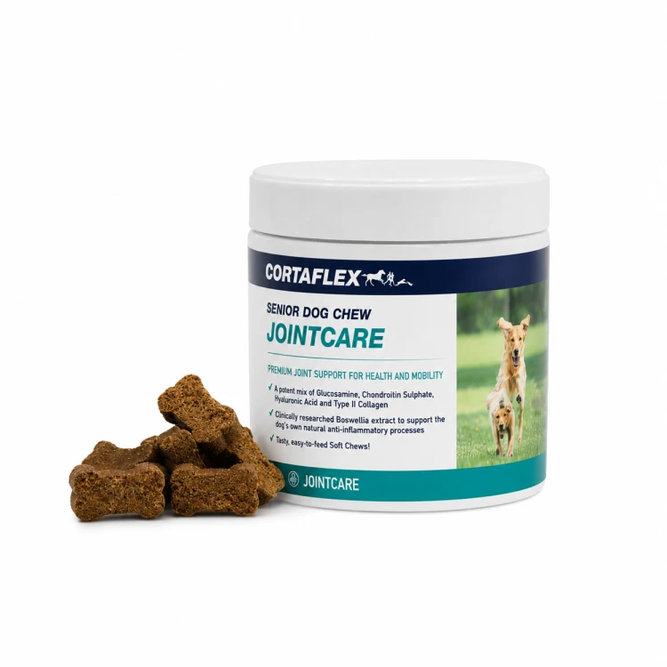 Cortaflex Senior Dog Chew Jointcare – przysmaki wspierające stawy dla starszych psów z glukozaminą, chondroityną i kolagenem