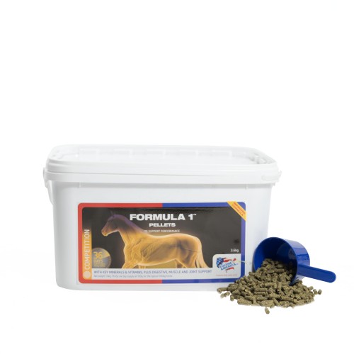Formula 1 Pellets dla koni 10 kg Equine America – suplement w granulacie z miarką